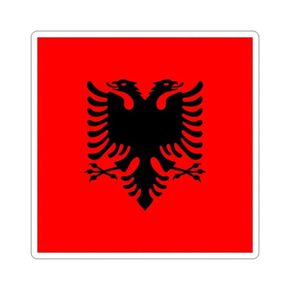 Flag of the President of Albania 2002 to 2014 STICKER Vinyl Die-Cut Decal 4 Inch - The Sticker Space