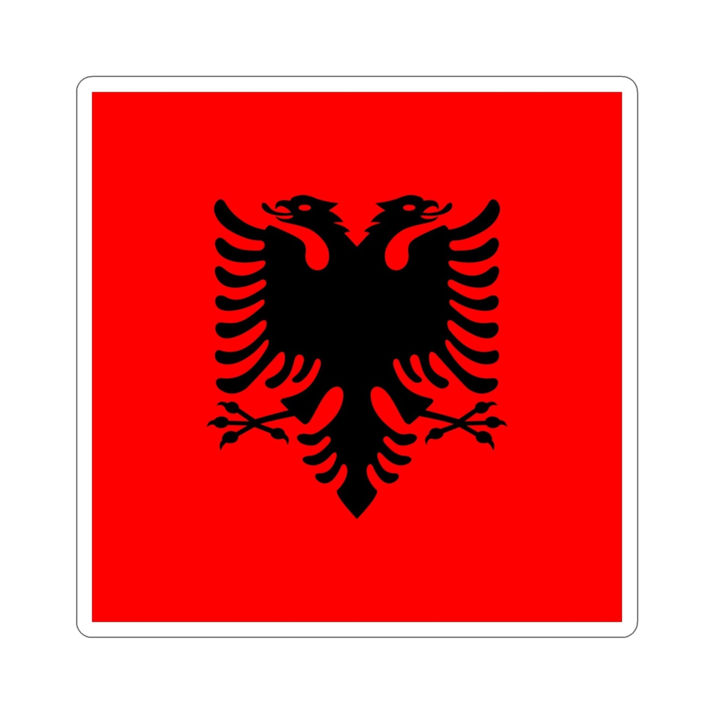 Flag of the President of Albania 2002 to 2014 STICKER Vinyl Die-Cut Decal-5 Inch-The Sticker Space