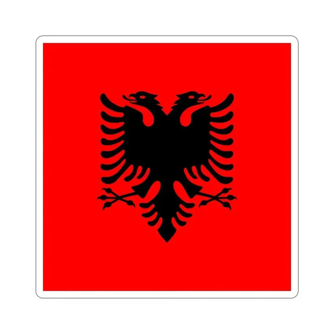 Flag of the President of Albania 2002 to 2014 STICKER Vinyl Die-Cut Decal 5 Inch - The Sticker Space
