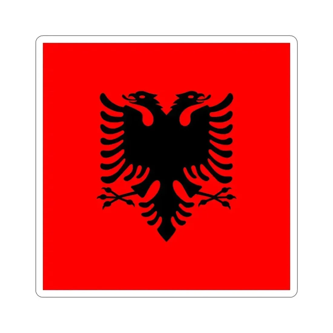 Flag of the President of Albania 2002 to 2014 STICKER Vinyl Die-Cut Decal 5 Inch - The Sticker Space