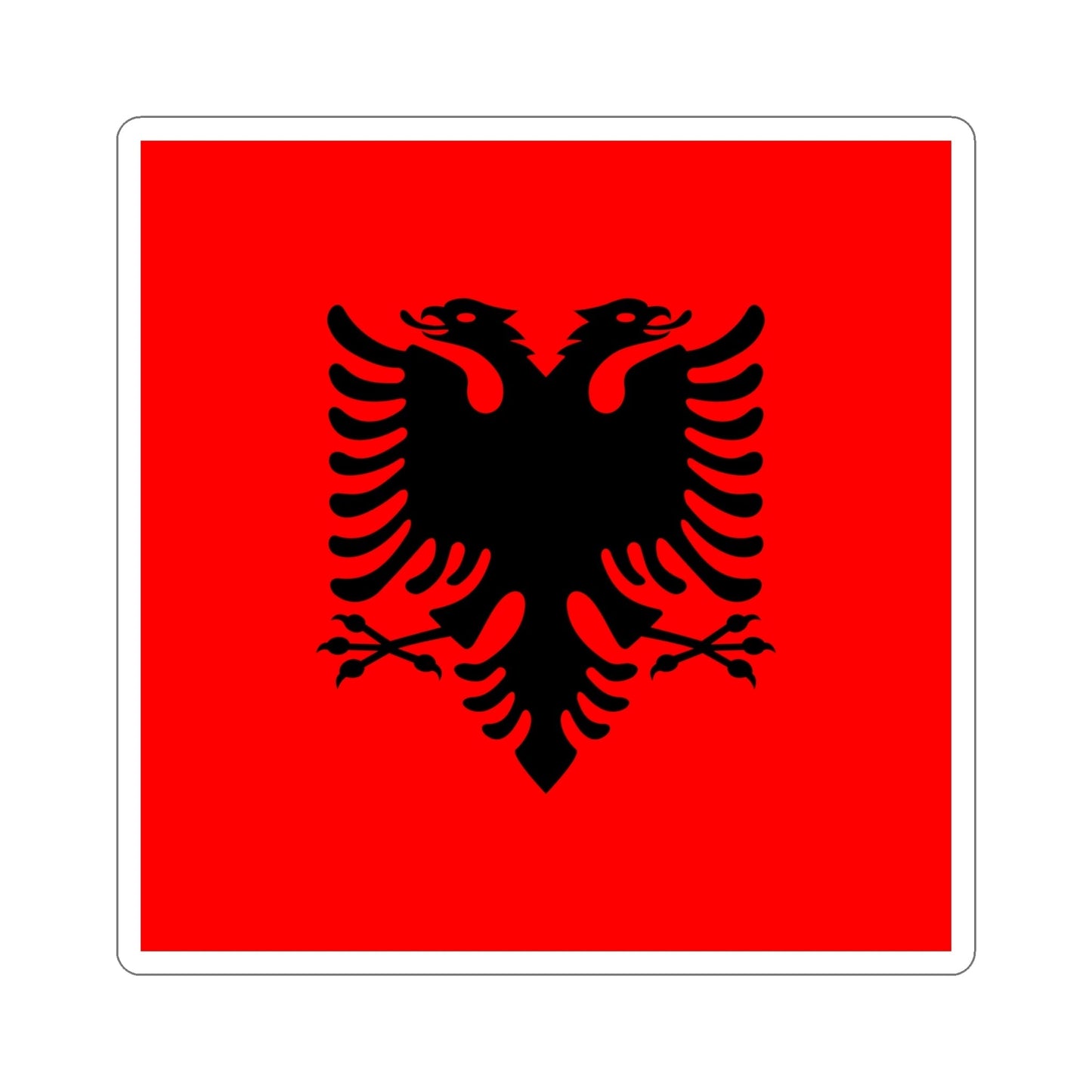 Flag of the President of Albania 2002 to 2014 STICKER Vinyl Die-Cut Decal-6 Inch-The Sticker Space