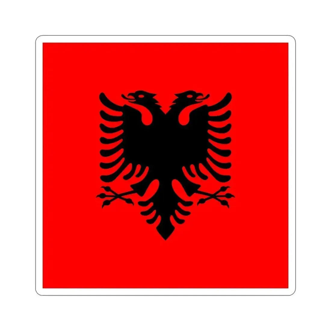 Flag of the President of Albania 2002 to 2014 STICKER Vinyl Die-Cut Decal 6 Inch - The Sticker Space