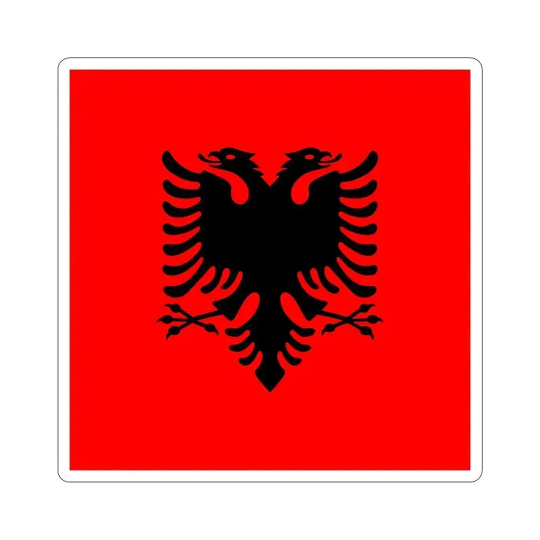 Flag of the President of Albania 2002 to 2014 STICKER Vinyl Die-Cut Decal 6 Inch - The Sticker Space
