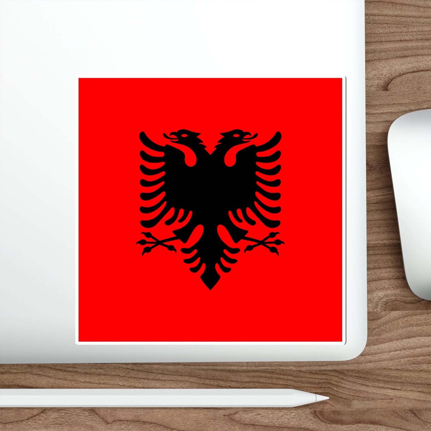 Flag of the President of Albania 2002 to 2014 STICKER Vinyl Die-Cut Decal-The Sticker Space