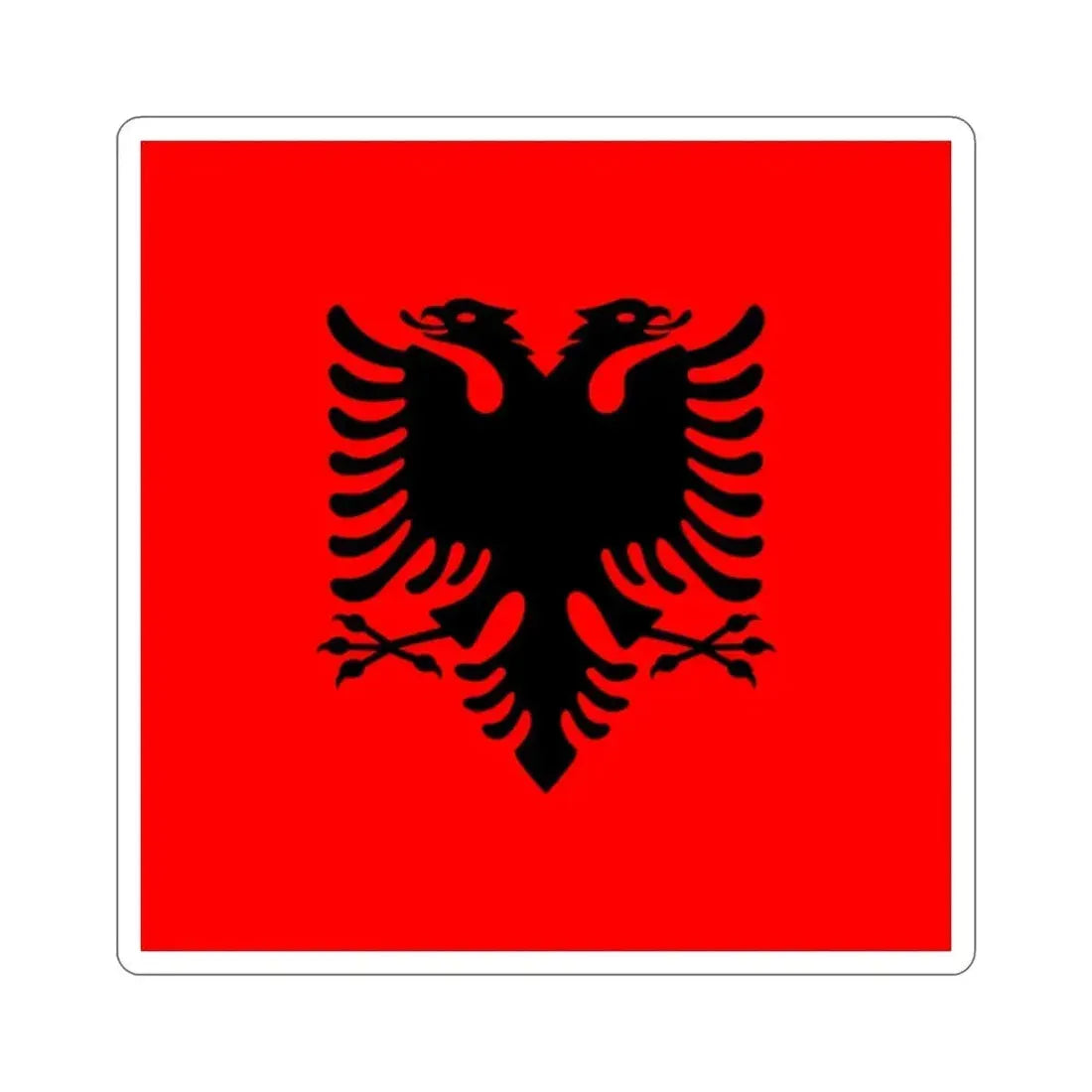Flag of the President of Albania 2002 to 2014 STICKER Vinyl Die-Cut Decal - The Sticker Space