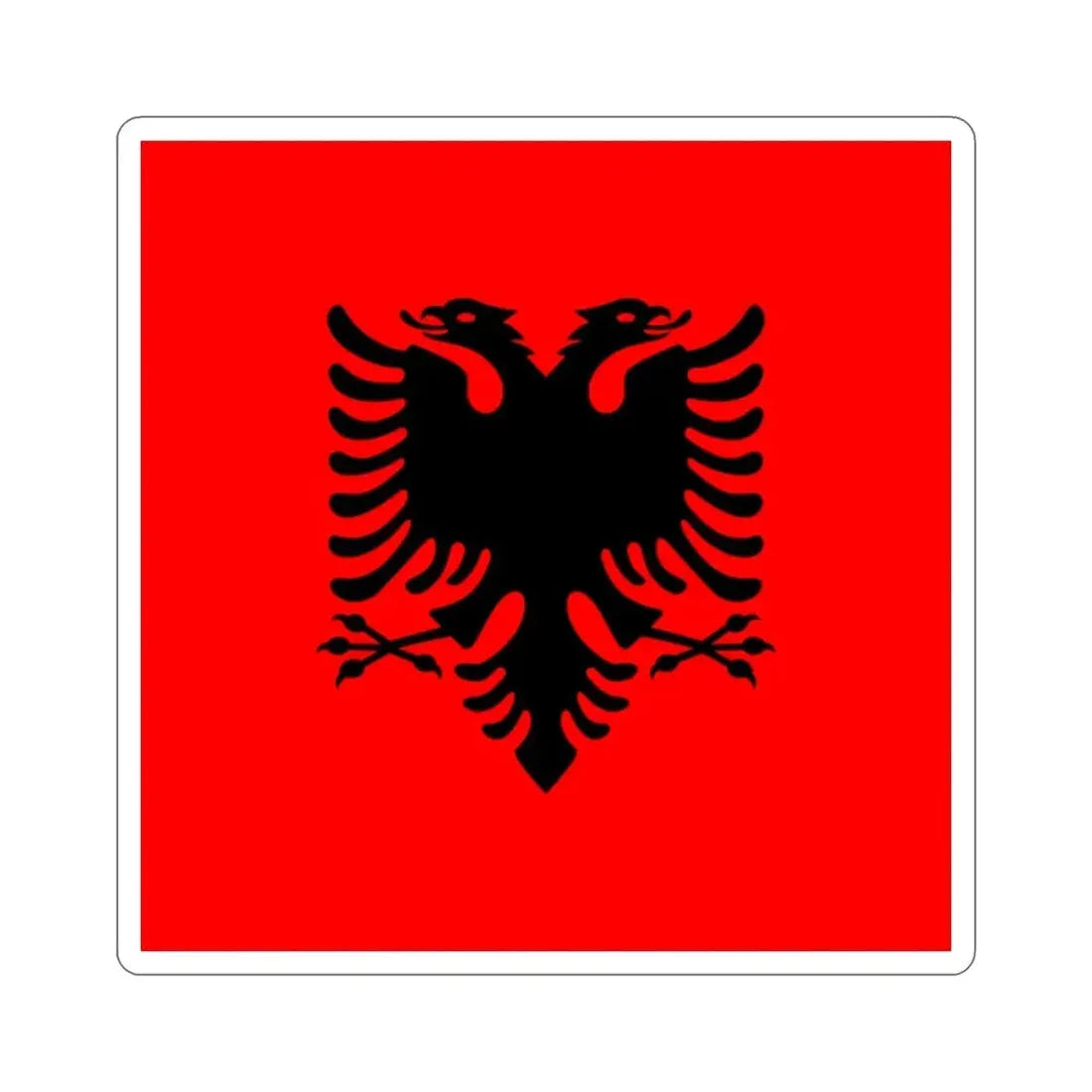 Flag of the President of Albania 2002 to 2014 STICKER Vinyl Die-Cut Decal - The Sticker Space