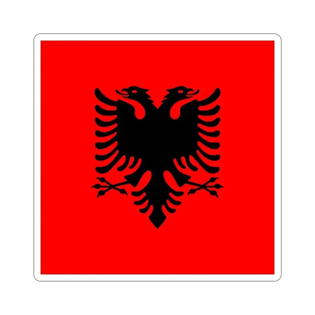 Flag of the President of Albania 2002 to 2014 STICKER Vinyl Die-Cut Decal - The Sticker Space