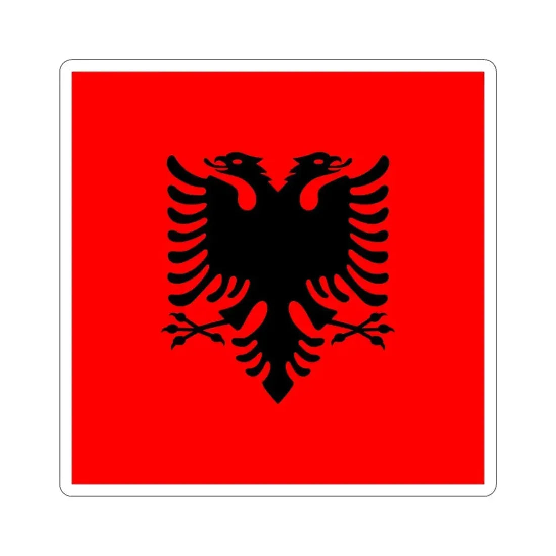 Flag of the President of Albania 2002 to 2014 STICKER Vinyl Die-Cut Decal - The Sticker Space