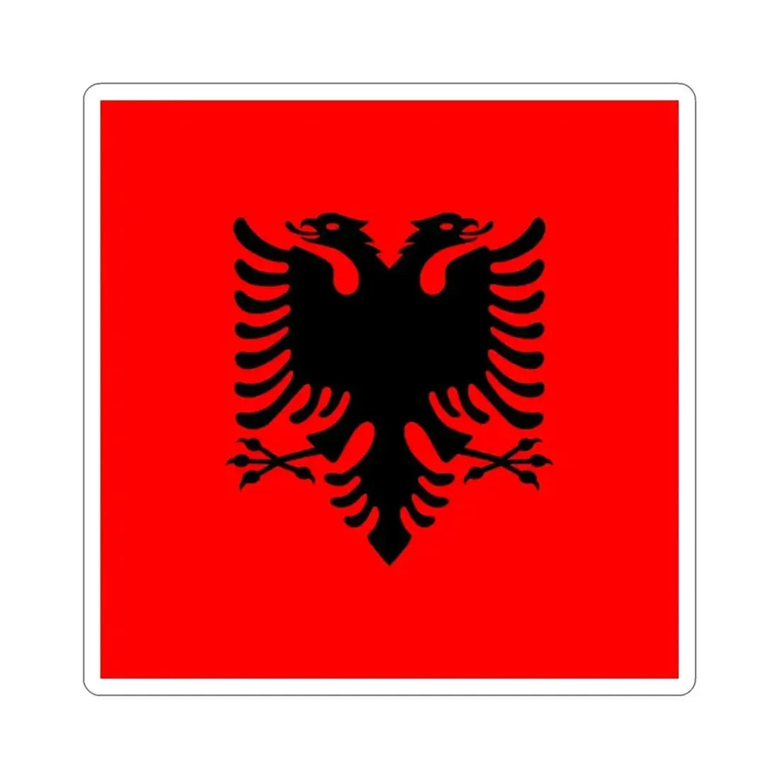 Flag of the President of Albania 2002 to 2014 STICKER Vinyl Die-Cut Decal - The Sticker Space