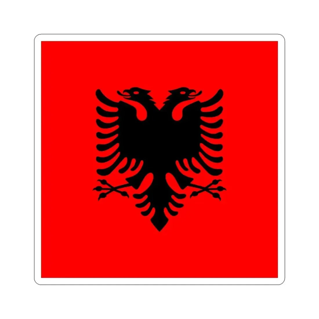 Flag of the President of Albania 2002 to 2014 STICKER Vinyl Die-Cut Decal - The Sticker Space