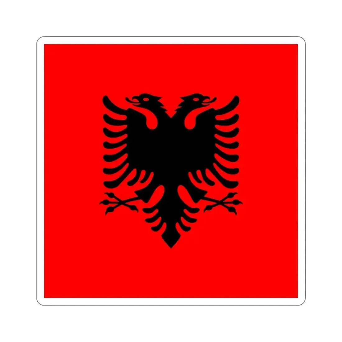 Flag of the President of Albania 2002 to 2014 STICKER Vinyl Die-Cut Decal - The Sticker Space