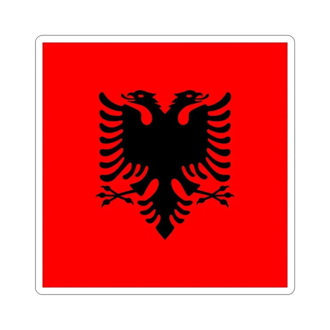 Flag of the President of Albania 2002 to 2014 STICKER Vinyl Die-Cut Decal - The Sticker Space