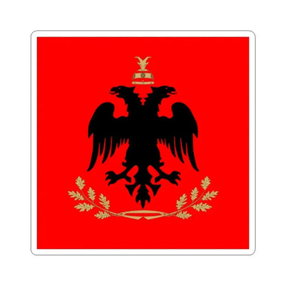 Flag of the President of Albania (Albania) STICKER Vinyl Kiss-Cut Decal 2 Inch White - The Sticker Space