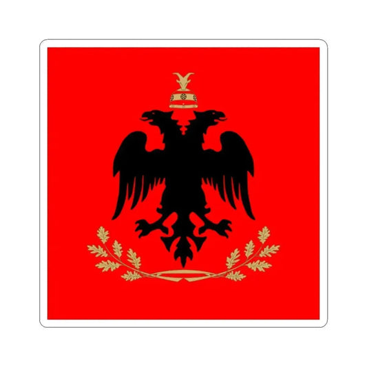 Flag of the President of Albania (Albania) STICKER Vinyl Kiss-Cut Decal 2 Inch White - The Sticker Space
