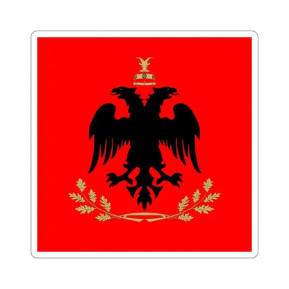 Flag of the President of Albania STICKER Vinyl Die-Cut Decal 3 Inch - The Sticker Space
