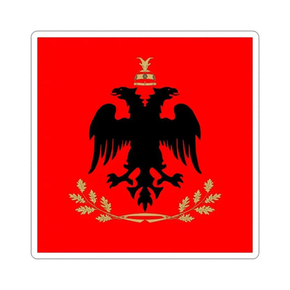 Flag of the President of Albania STICKER Vinyl Die-Cut Decal 3 Inch - The Sticker Space