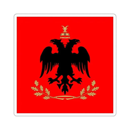Flag of the President of Albania STICKER Vinyl Die-Cut Decal 4 Inch - The Sticker Space