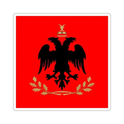 Flag of the President of Albania STICKER Vinyl Die-Cut Decal 5 Inch - The Sticker Space