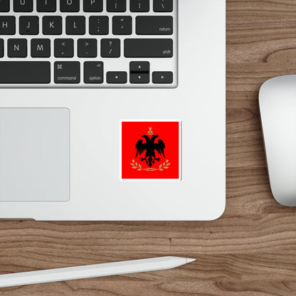 Flag of the President of Albania STICKER Vinyl Die-Cut Decal-The Sticker Space