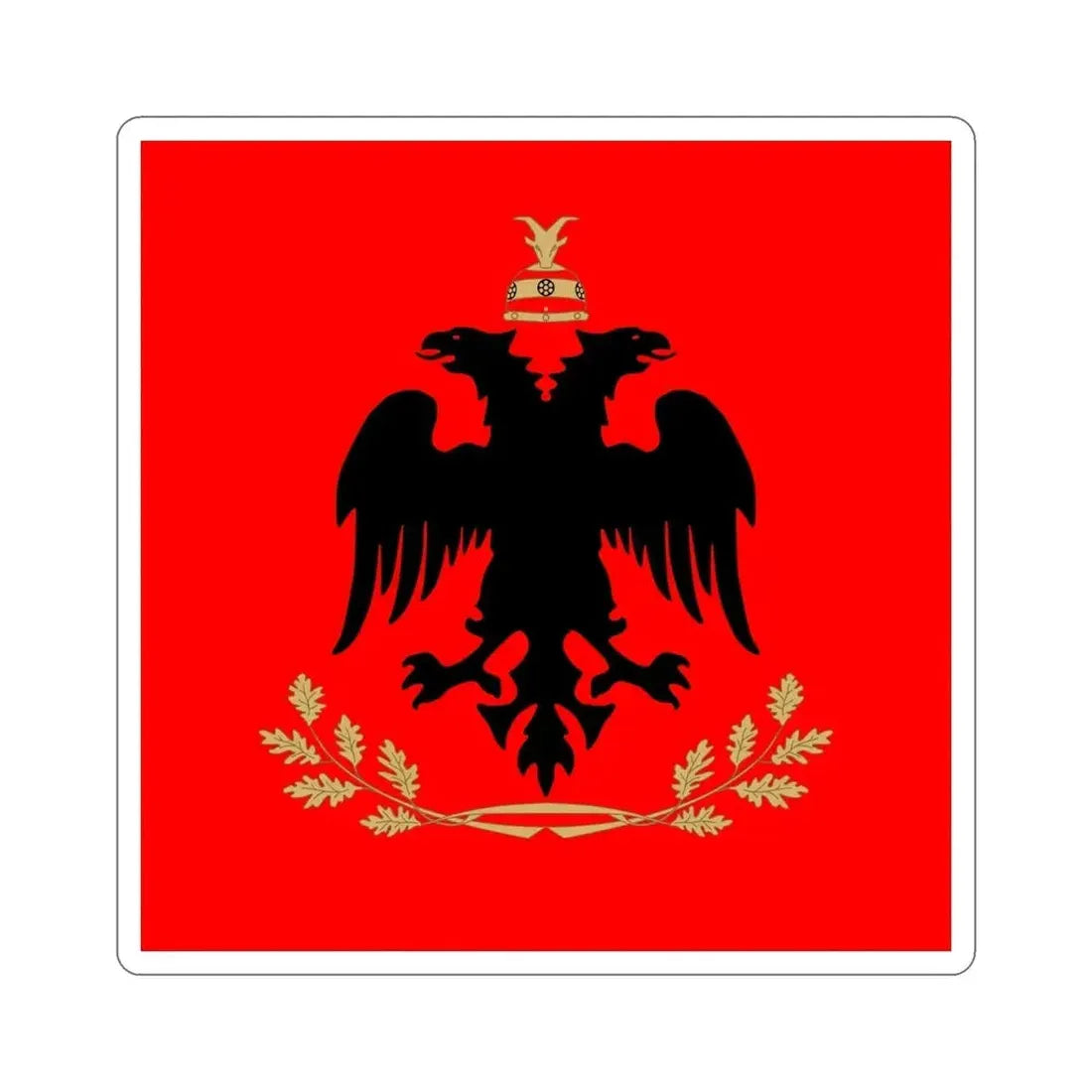 Flag of the President of Albania STICKER Vinyl Die-Cut Decal - The Sticker Space