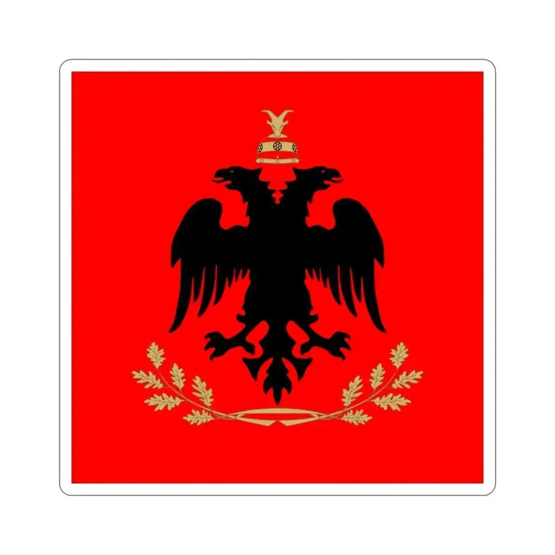 Flag of the President of Albania STICKER Vinyl Die-Cut Decal - The Sticker Space