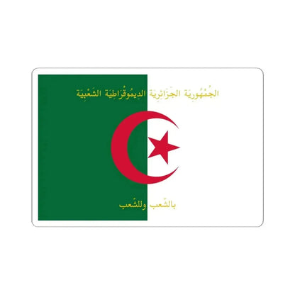 Flag of the President of Algeria (Algeria) STICKER Vinyl Kiss-Cut Decal 6 Inch White - The Sticker Space
