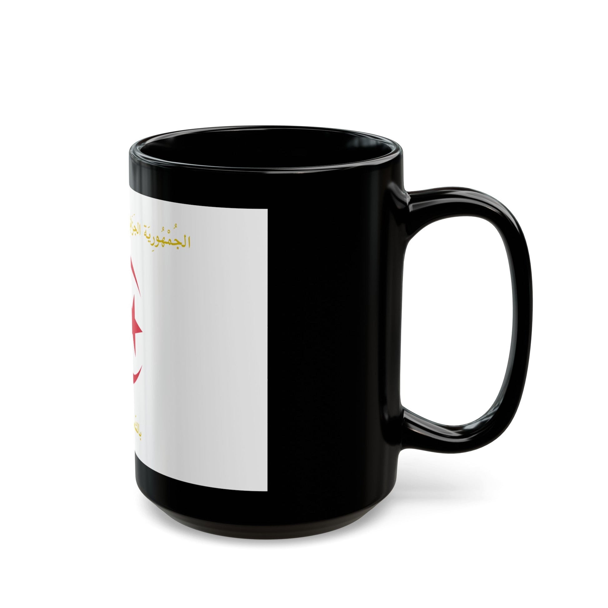 Flag of the President of Algeria - Black Coffee Mug-The Sticker Space