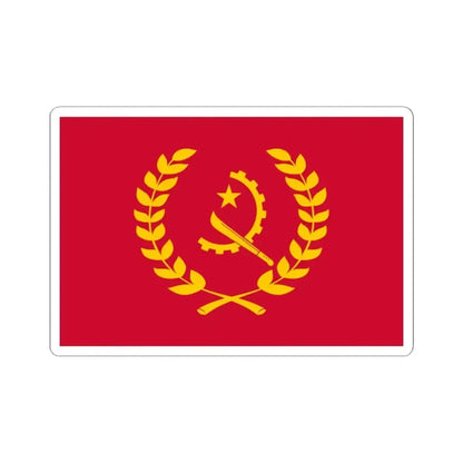 Flag of the President of Angola (Angola) STICKER Vinyl Kiss-Cut Decal 2 Inch White - The Sticker Space