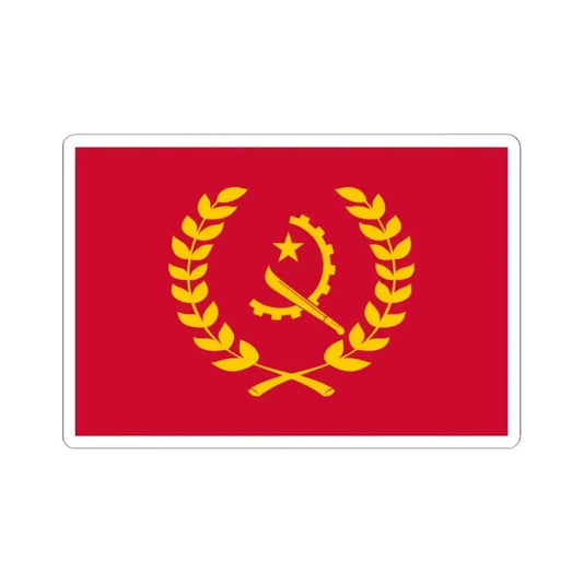 Flag of the President of Angola (Angola) STICKER Vinyl Kiss-Cut Decal 2 Inch White - The Sticker Space