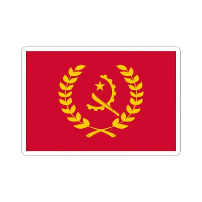 Flag of the President of Angola (Angola) STICKER Vinyl Kiss-Cut Decal 3 Inch White - The Sticker Space