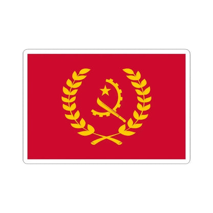 Flag of the President of Angola (Angola) STICKER Vinyl Kiss-Cut Decal 4 Inch White - The Sticker Space