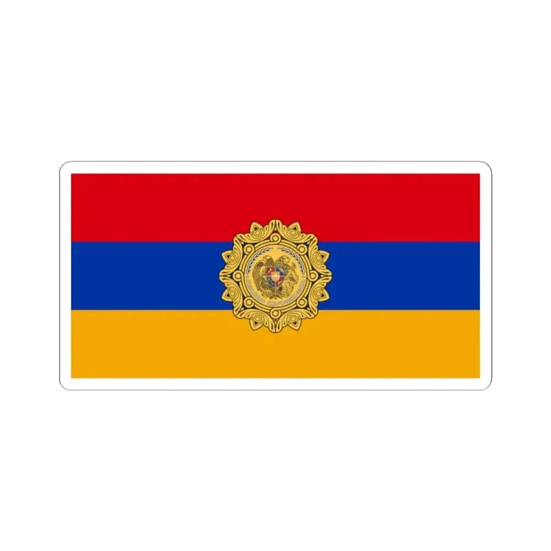 Flag of the President of Armenia (Armenia) STICKER Vinyl Kiss-Cut Decal 2 Inch White - The Sticker Space