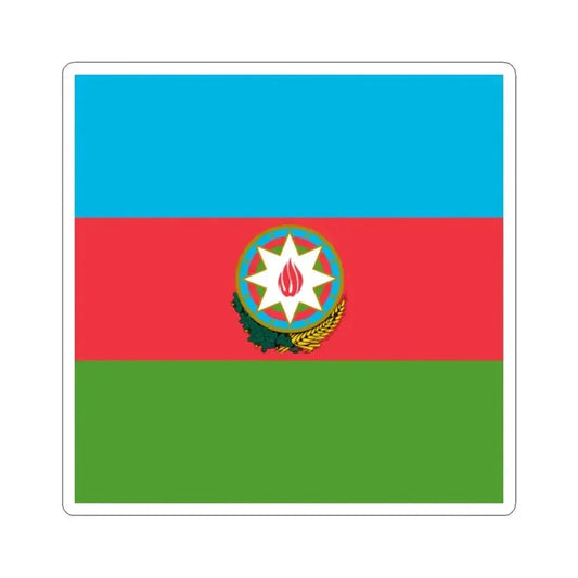 Flag of the President of Azerbaijan (Azerbaijan) STICKER Vinyl Kiss-Cut Decal 2 Inch White - The Sticker Space