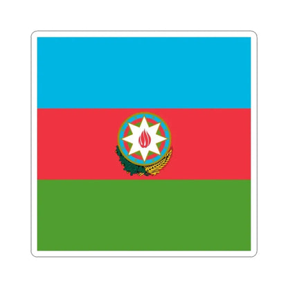 Flag of the President of Azerbaijan (Azerbaijan) STICKER Vinyl Kiss-Cut Decal 3 Inch White - The Sticker Space