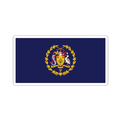 Flag of the President of Barbados (Barbados) STICKER Vinyl Kiss-Cut Decal 3 Inch White - The Sticker Space