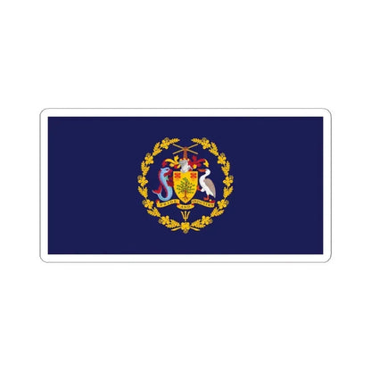 Flag of the President of Barbados (Barbados) STICKER Vinyl Kiss-Cut Decal 4 Inch White - The Sticker Space
