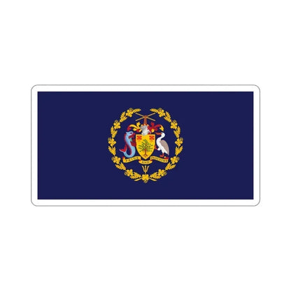 Flag of the President of Barbados STICKER Vinyl Die-Cut Decal 3 Inch - The Sticker Space