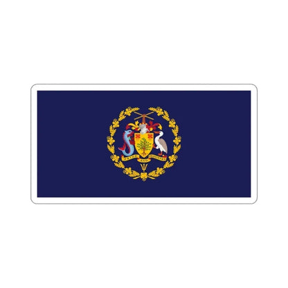 Flag of the President of Barbados STICKER Vinyl Die-Cut Decal 3 Inch - The Sticker Space