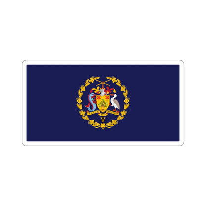 Flag of the President of Barbados STICKER Vinyl Die-Cut Decal-4 Inch-The Sticker Space