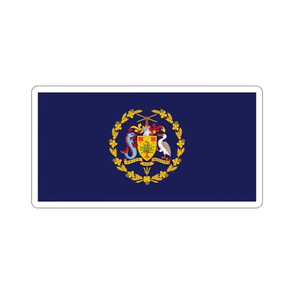 Flag of the President of Barbados STICKER Vinyl Die-Cut Decal 4 Inch - The Sticker Space