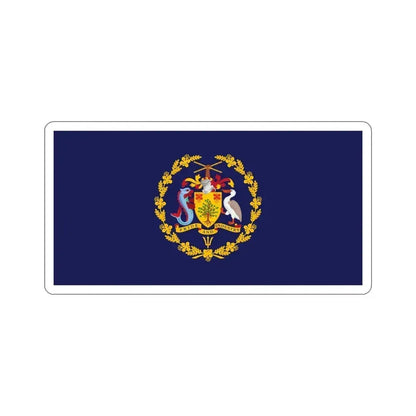 Flag of the President of Barbados STICKER Vinyl Die-Cut Decal 5 Inch - The Sticker Space