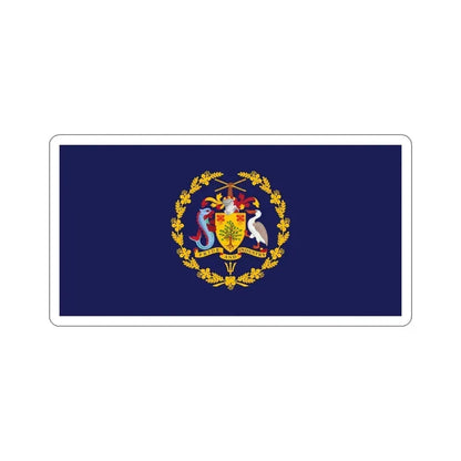 Flag of the President of Barbados STICKER Vinyl Die-Cut Decal 5 Inch - The Sticker Space