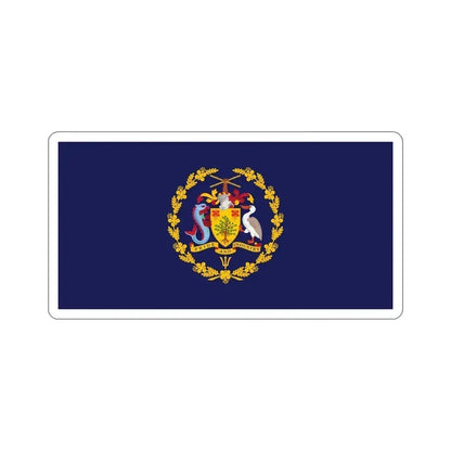 Flag of the President of Barbados STICKER Vinyl Die-Cut Decal 6 Inch - The Sticker Space