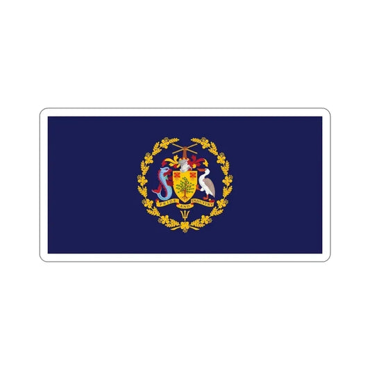 Flag of the President of Barbados STICKER Vinyl Die-Cut Decal 6 Inch - The Sticker Space