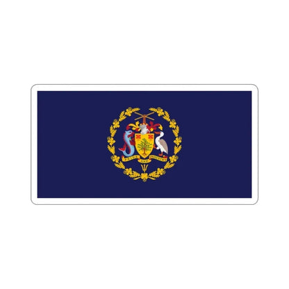Flag of the President of Barbados STICKER Vinyl Die-Cut Decal - The Sticker Space