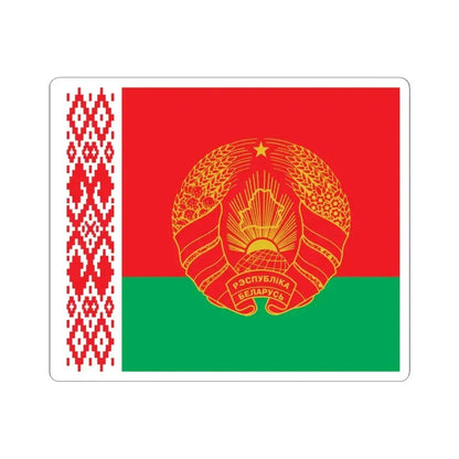 Flag of the President of Belarus 1997-2012 (Belarus) STICKER Vinyl Kiss-Cut Decal 6 Inch White - The Sticker Space