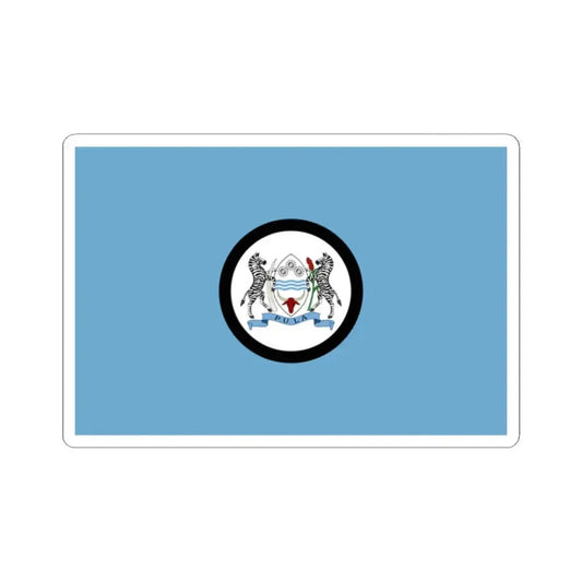 Flag of the President of Botswana (Botswana) STICKER Vinyl Kiss-Cut Decal 2 Inch White - The Sticker Space