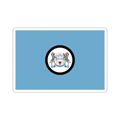 Flag of the President of Botswana (Botswana) STICKER Vinyl Kiss-Cut Decal 3 Inch White - The Sticker Space