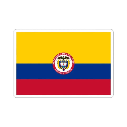 Flag of the President of Colombia (Colombia) STICKER Vinyl Kiss-Cut Decal 2 Inch White - The Sticker Space