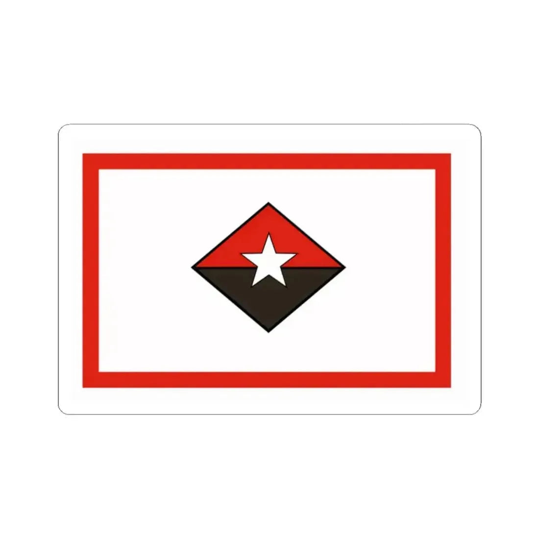 Flag of the President of Cuba Commander-in-Chief (Cuba) STICKER Vinyl Kiss-Cut Decal 2 Inch White - The Sticker Space